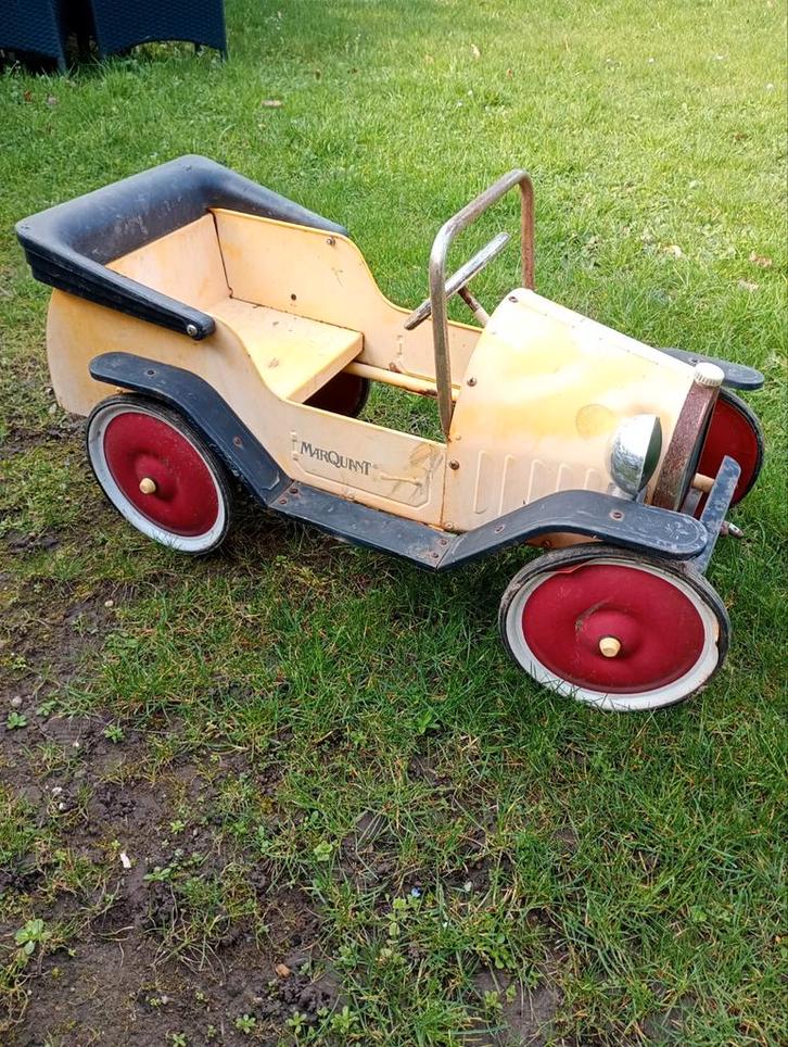 Vintage Marquant Trapauto - Klassieke Kinderauto, Kinderen en Baby's, Speelgoed | Buiten | Voertuigen en Loopfietsen, Gebruikt