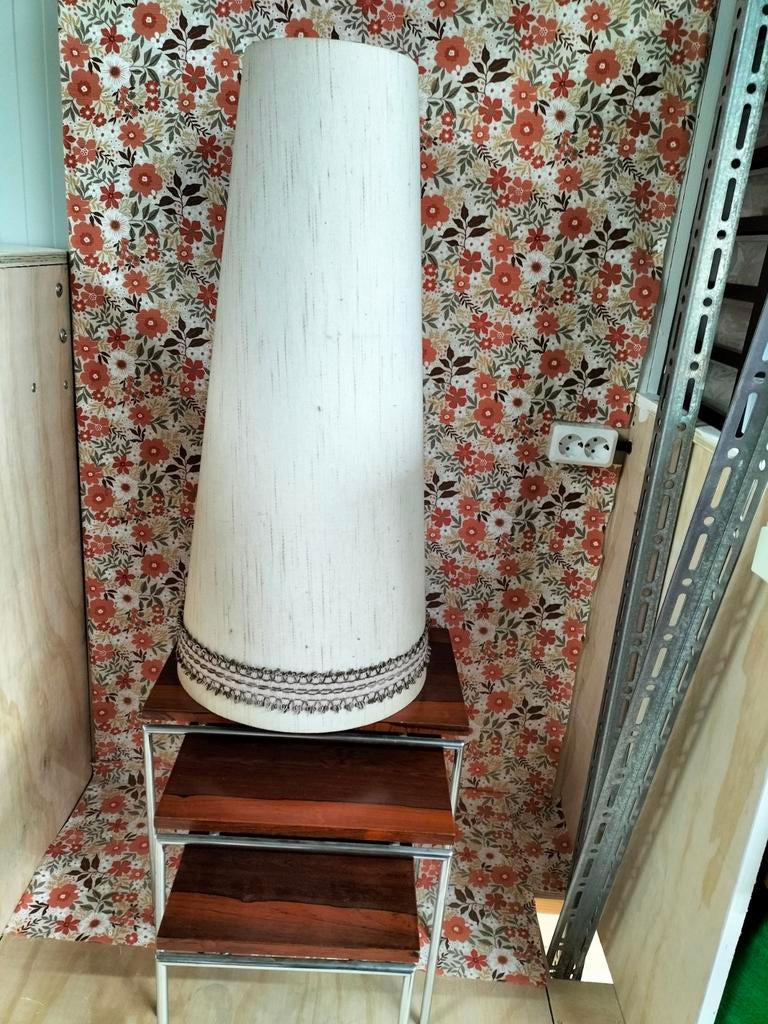 Grote lampenkap vintage jaren 70, Ophalen, Geen, Geen, Geen