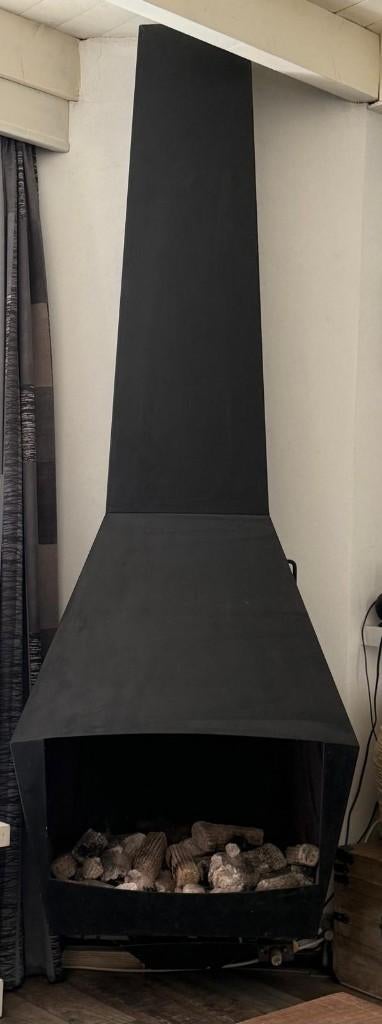 Open (gas)haard, Ophalen, Gebruikt, Hangende haard, Gashaard