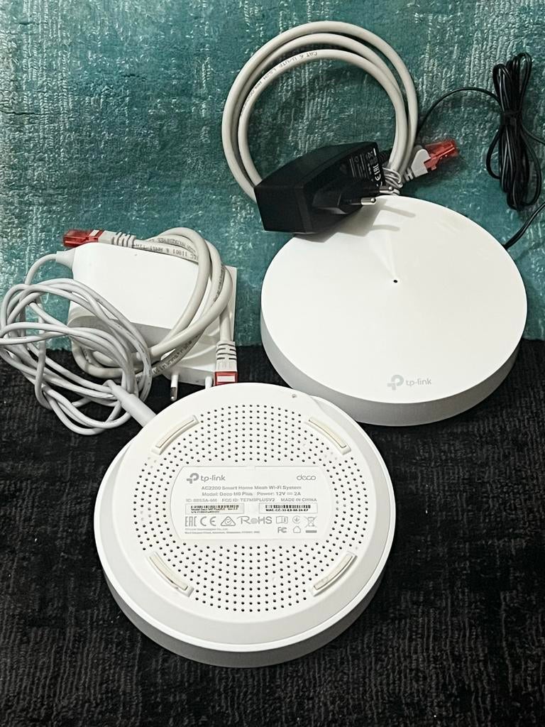 TP-Link Deco M9 Plus AC2200 Smart Home Mesh Wi-Fi Systeem, Computers en Software, WiFi-versterkers, Ophalen of Verzenden, Zo goed als nieuw