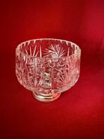 Kristallen schaal met zilveren voet, Antiek en Kunst, Antiek | Glas en Kristal, Ophalen of Verzenden
