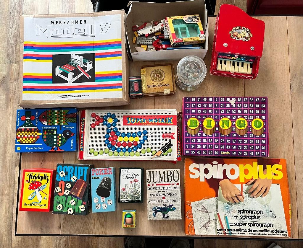 Oude kinderspellen, Ophalen, Gebruikt