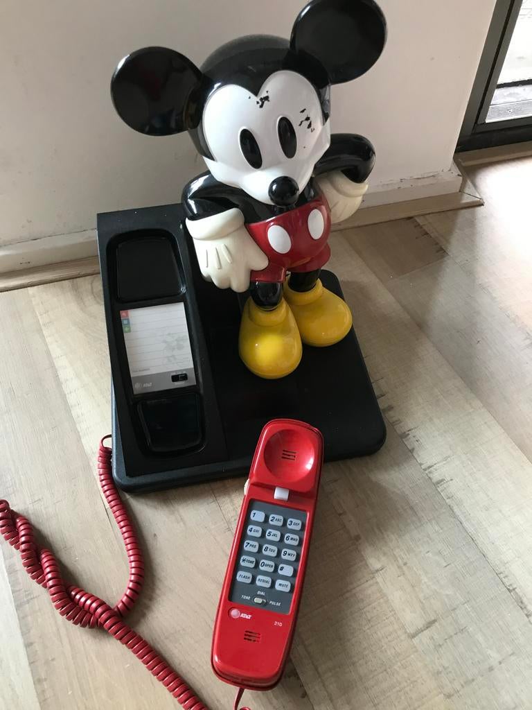 Mickey Mouse Telefoon - Goed Werkend, Ophalen of Verzenden, Zo goed als nieuw