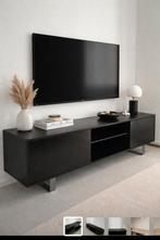 Zwarte tv kast 160 x 35 cm, Ophalen, 150 tot 200 cm, Zo goed als nieuw, Minder dan 100 cm