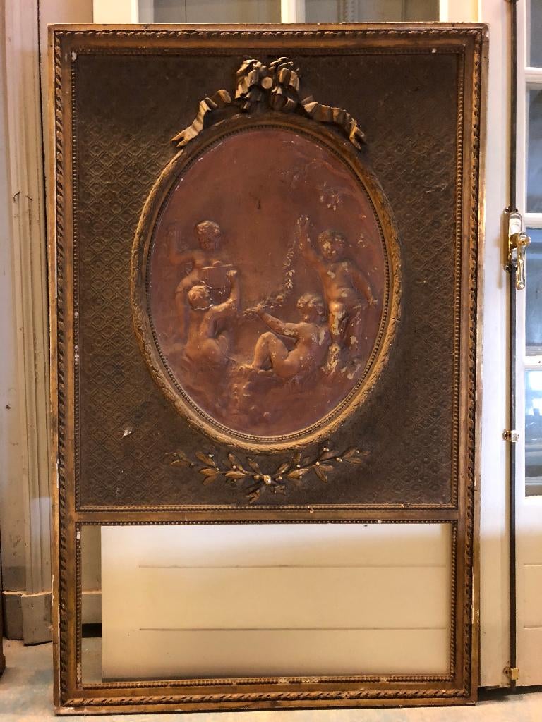 Lijst antiek 105x95cm., Ophalen