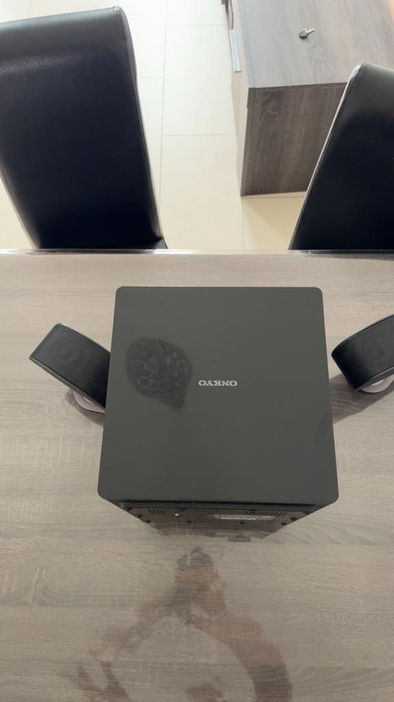Onkyo speakerset met subwoofer (SLW-301 en LAP-301), Audio, Tv en Foto, Luidsprekers, Overige merken, Gebruikt, Ophalen of Verzenden