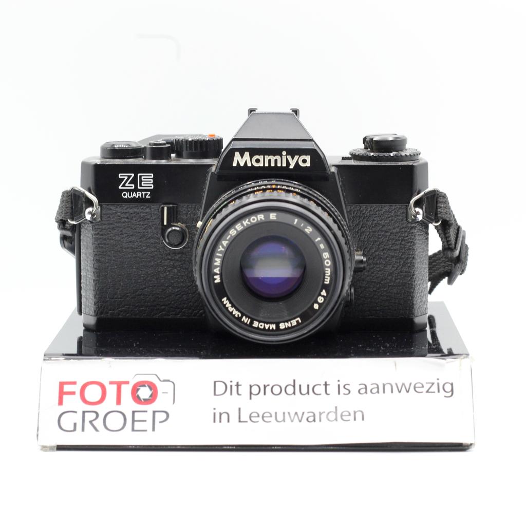 Mamiya ZE Quartz + 50mm F2 Lens (Leeuwarden), Niet ingevuld, Gebruikt, Spiegelreflex, Niet ingevuld
