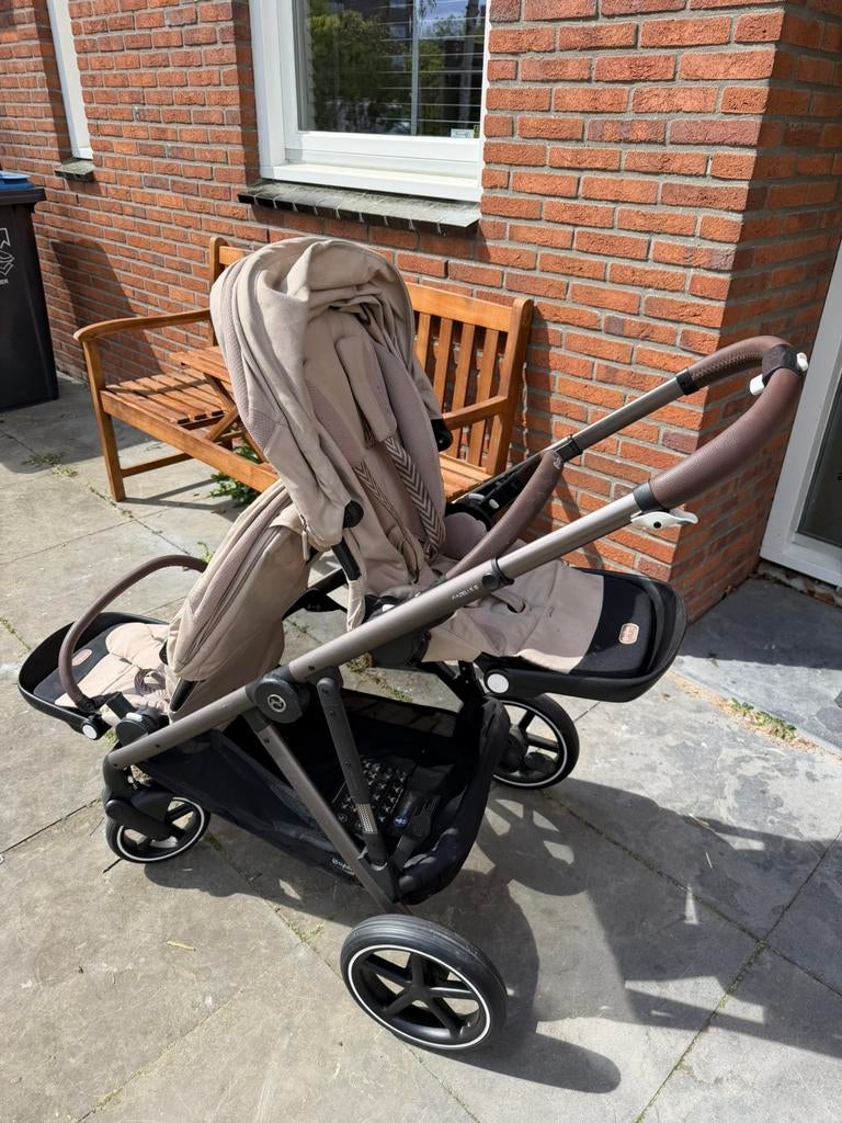 CYBEX GAZELLE S DUO WAGEN ALMOND BEIGE, Kinderen en Baby's, Kinderwagens en Combinaties, Ophalen, Gebruikt, Overige merken