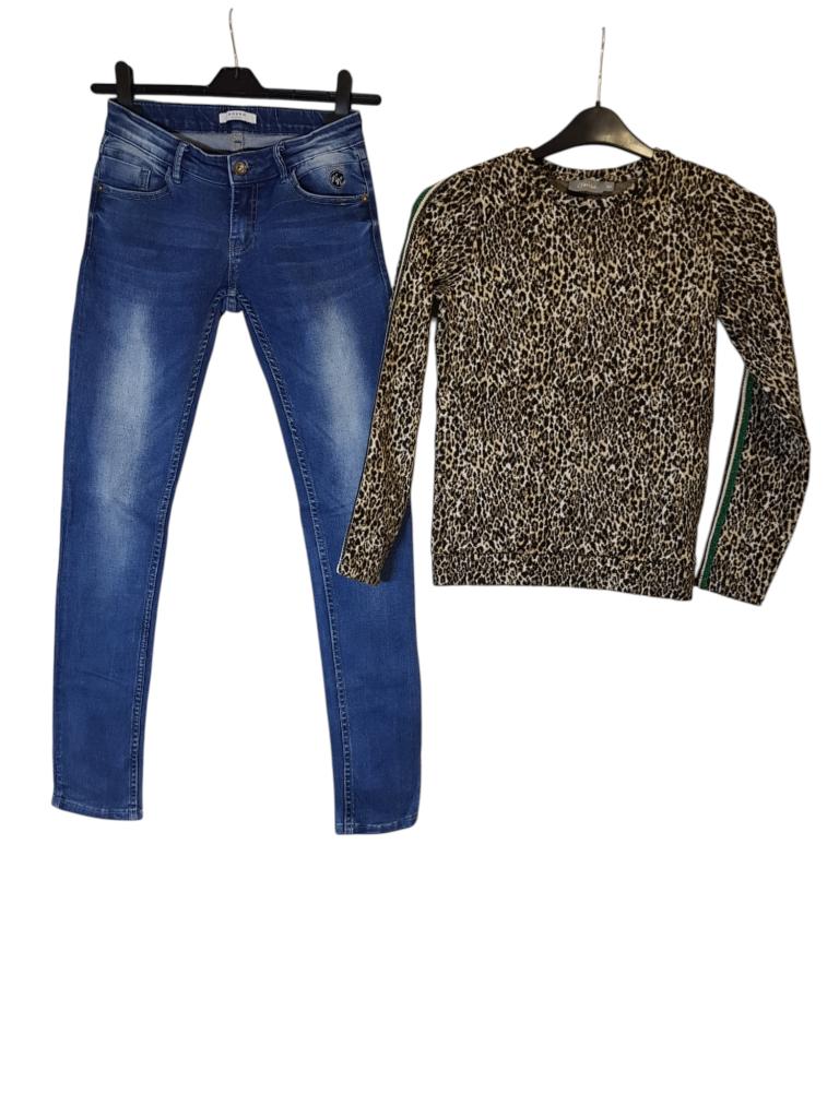 Geweldige GEISHA trui met panter motief maat 14/164., Kinderen en Baby's, Kinderkleding | Maat 164, Geisha, Trui of Vest, Zo goed als nieuw