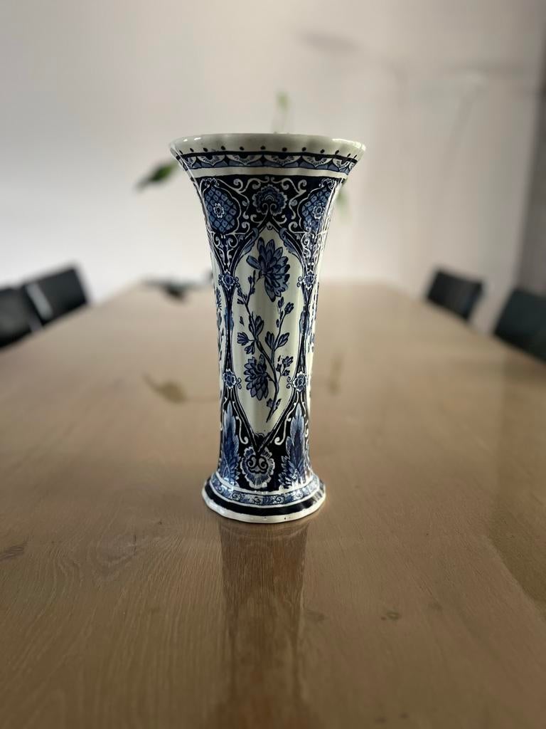 Prachtige Boch Frères Delfts Blauwe Vaas, Ophalen of Verzenden