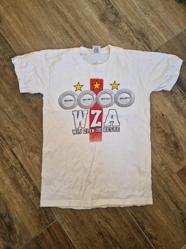 Limited edition Ajax t-shirt. Kampioen 4 op een rij., Ophalen, Nieuw, Maat 48/50 (M), Wit