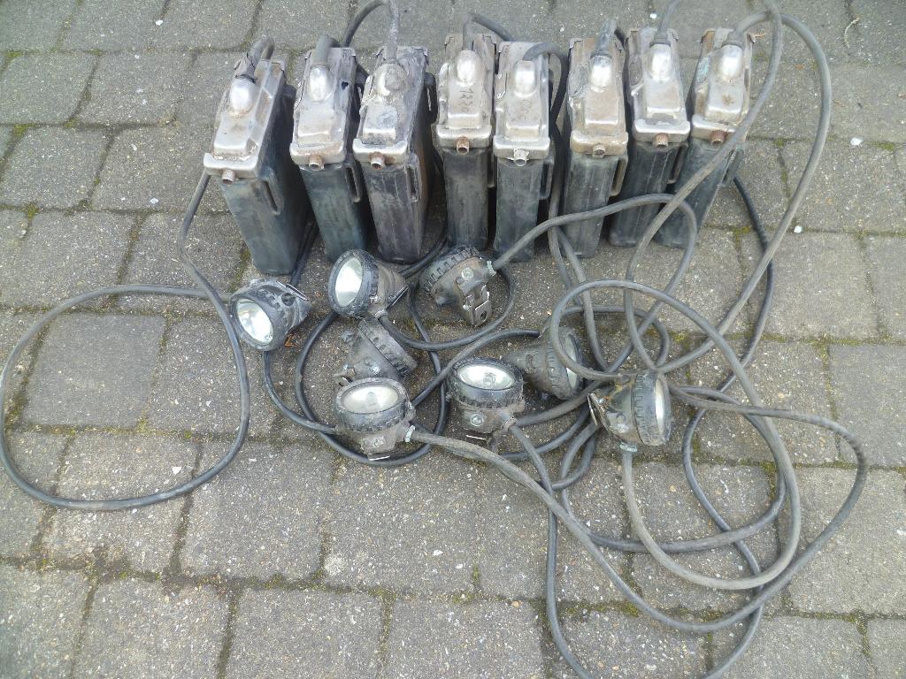 8 Mijnwerkers Koplampen - Helmlampen , Bieden voor dit lot, Ophalen of Verzenden