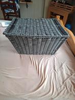 Grijze fietsmand met deksel, Ophalen of Verzenden, Gebruikt, Fietsmand