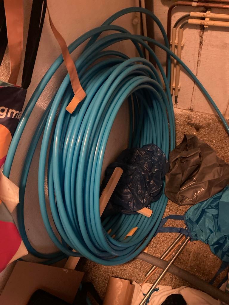 Pe-rt 16mm vloerverwarming buis, ca 60 meter, Ophalen, Gebruikt, Overige typen
