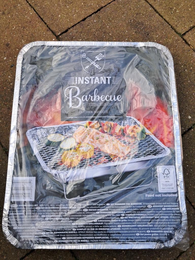 Instant Barbecue - Wegwerp BBQ voor buiten, Ophalen of Verzenden, Nieuw, Onbekend
