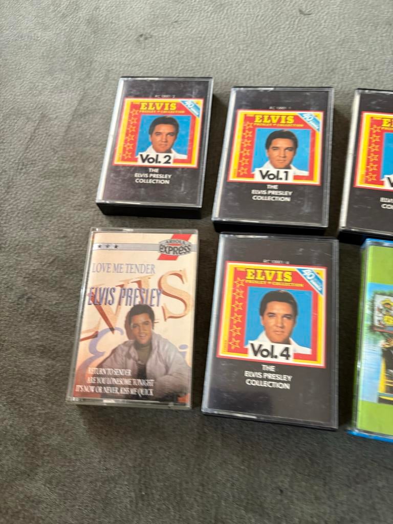 Elvis Presley en Jack Jersey cassettebandjes, Cd's en Dvd's, Cassettebandjes, Gebruikt, Voorbespeeld, Pop, Verzenden