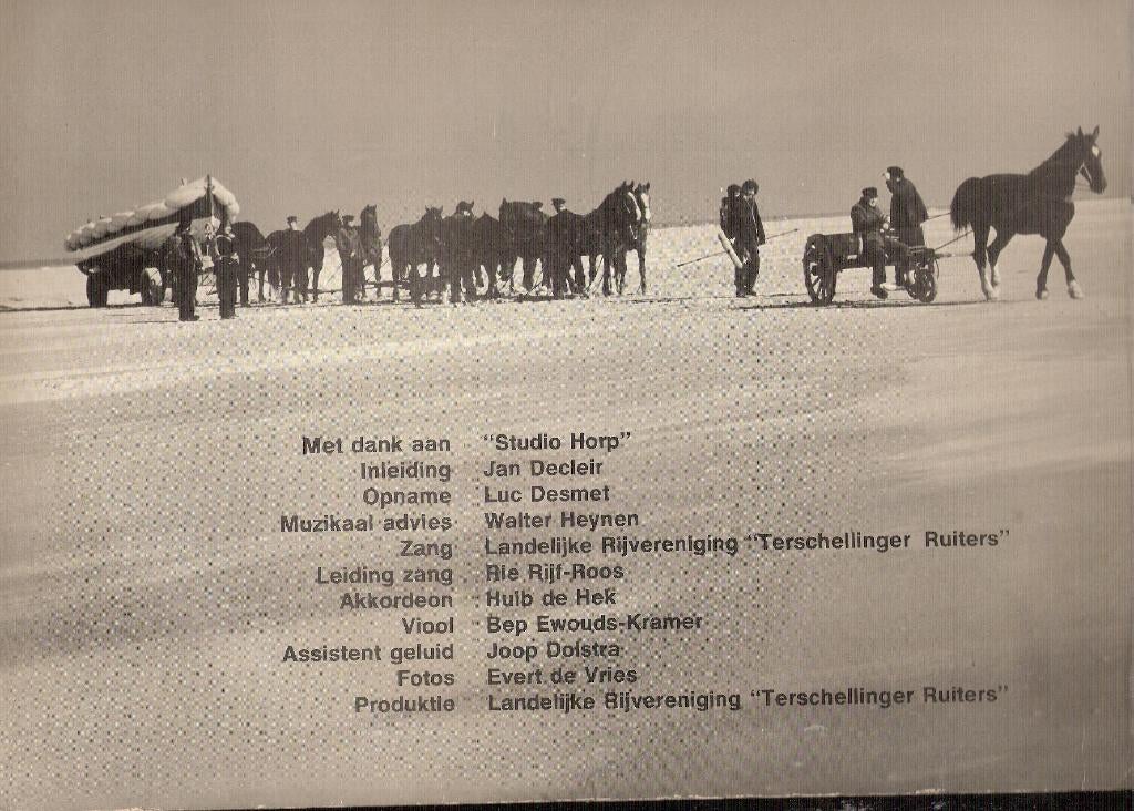 Terschelling Ruiters 30 jaar - vinyl LP zeldz VOLKSDANSEN, Ophalen, Gelezen