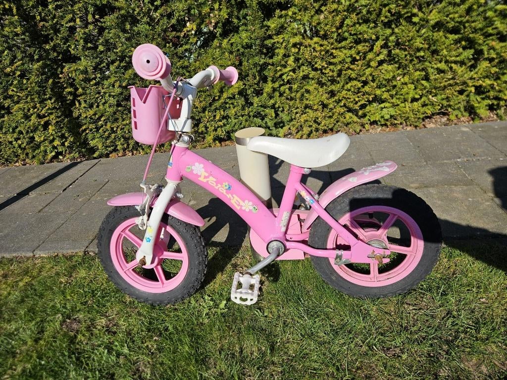 Kinderfiets 12 inch meisje Volare, Fietsen en Brommers, Fietsen | Kinderfietsjes, Ophalen, Terugtraprem, Zijwieltjes, Gebruikt
