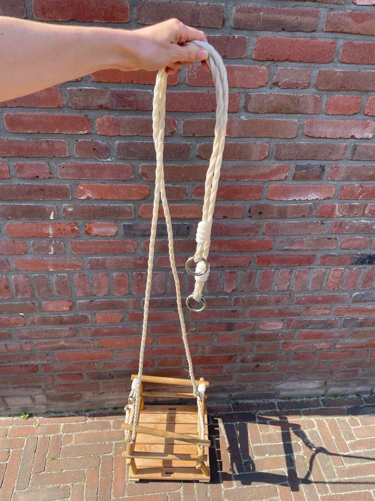 Houten babyschommel voor binnen en buiten, Kinderen en Baby's, Ophalen, Zo goed als nieuw