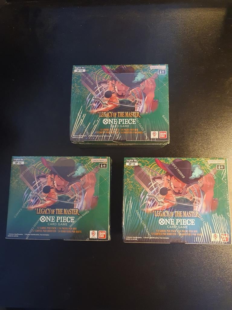 One Piece OP12 Legacy of the Master Booster box 3x, Ophalen of Verzenden, Nieuw, Boosterbox, Foil