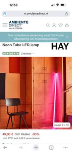HAY Neon Tube LED lamp - Roze, Ophalen of Verzenden, Zo goed als nieuw
