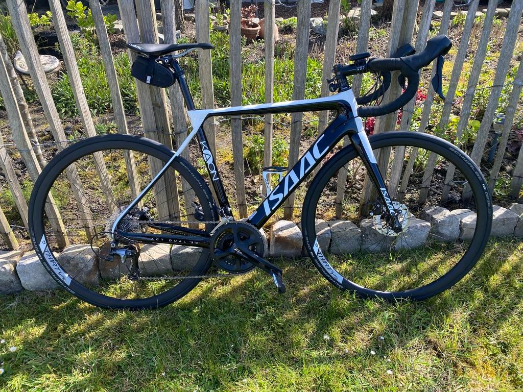 Isaac Kaon volledig carbon racefiets z.g.a.n. mt 56, Carbon, Zo goed als nieuw, Meer dan 20 versnellingen, 53 tot 57 cm