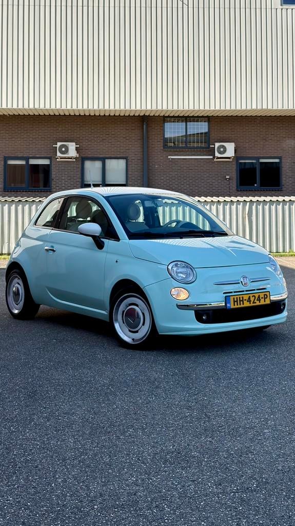 Fiat 500 0.9 Twinair Turbo 2015 'Vintage 57' Retro, Voorwielaandrijving, 905 kg, Bruin, Handgeschakeld