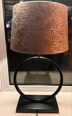 Light & Living 2x Lampenvoet met 2x Croco Velvet Lampenkap, Huis en Inrichting, Ophalen of Verzenden, Zo goed als nieuw, Stof