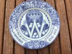 Delftsblauw antiek bord inhuldiging Koningin Wilhelmina 1898, Ophalen