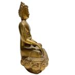 Vintage Bronzen Shakyamuni Boeddha - 24,5cm - Handgegraveerd, Huis en Inrichting, Ophalen of Verzenden, Gebruikt