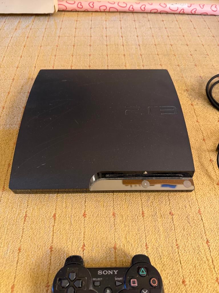 PlayStation 3 met 3 controllers en meerdere spellen, Met 3 controllers of meer, Slim, Gebruikt, Met games