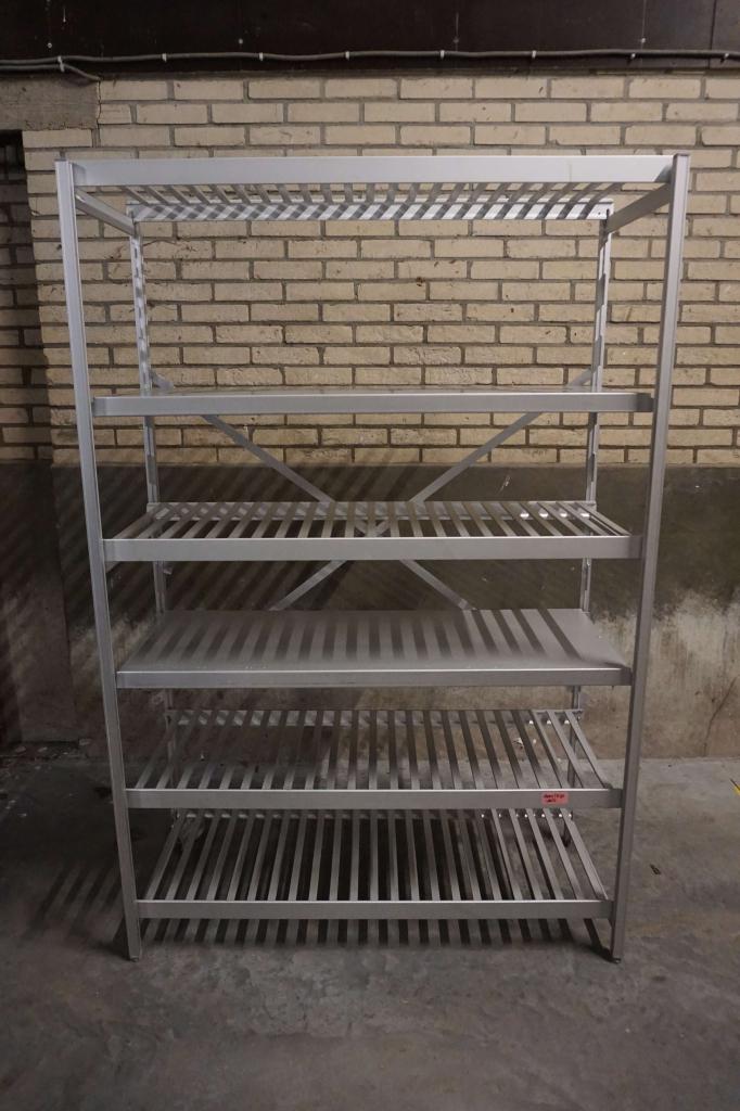 Partij HACCP aluminium stelling koelcelstelling, Gebruikt, Onbekend, Ophalen of Verzenden, Onbekend