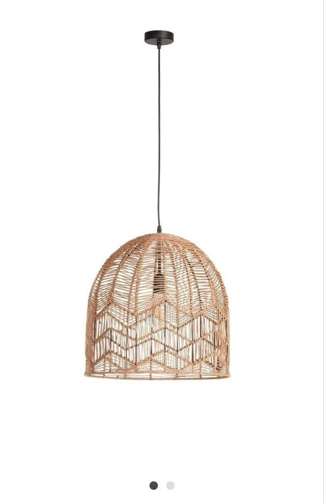 Hanglamp riet Feronia Kwantum, Ophalen, Zo goed als nieuw, Minder dan 50 cm