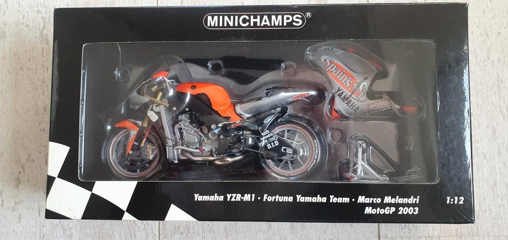 minichamps 1: 12 marco melandri  2003 moto GP..., Ophalen of Verzenden, Nieuw, Motoren