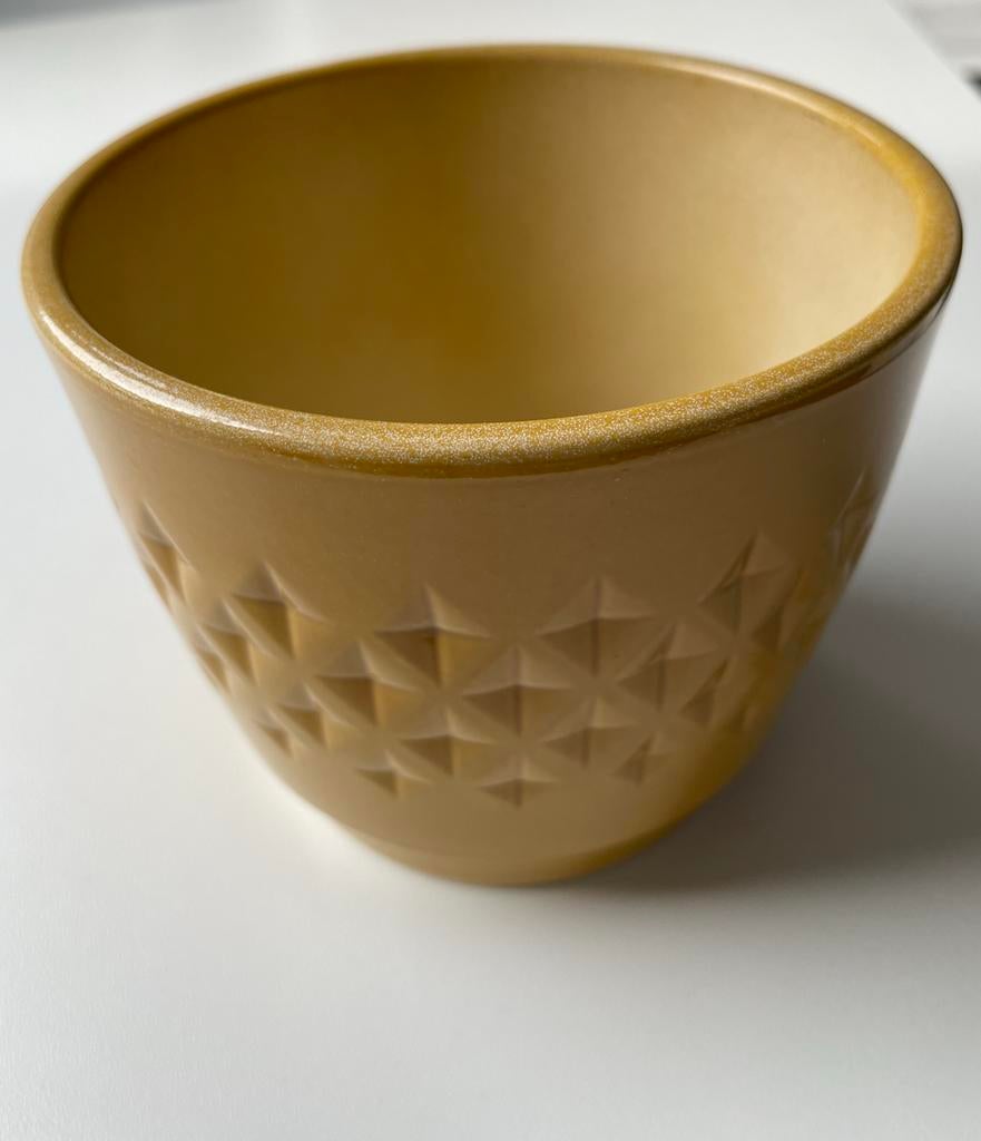 Mica Decorations bloempot ‘Bjorn curry lasur’, Ophalen, Gebruikt, Rond, Binnen