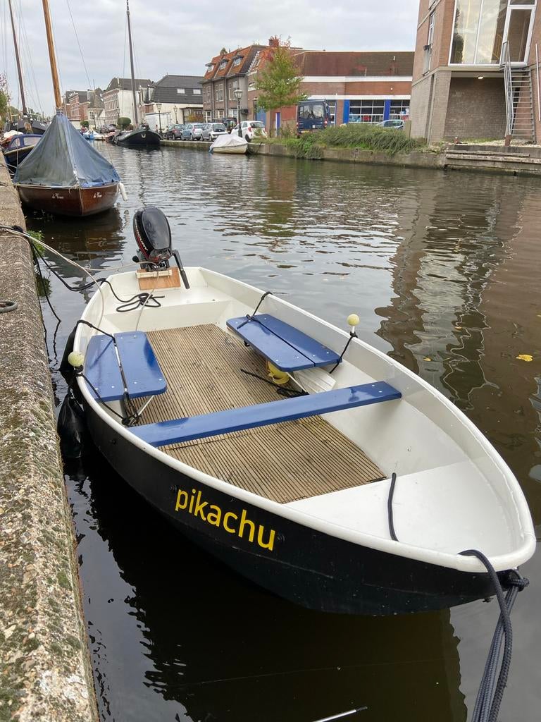 Te koop kleine stalen vlet, Watersport en Boten, Ophalen, Gebruikt, Staal, Minder dan 70 pk