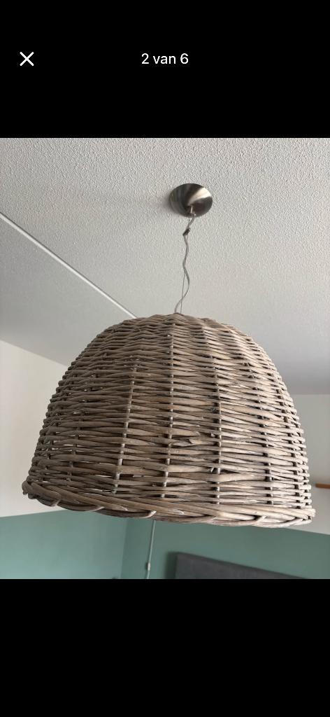 Rieten hanglamp, Ophalen, Minder dan 50 cm