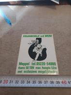 Kraanbedrijf v d werf Meppel, Verzamelen, Stickers, Ophalen of Verzenden, Zo goed als nieuw