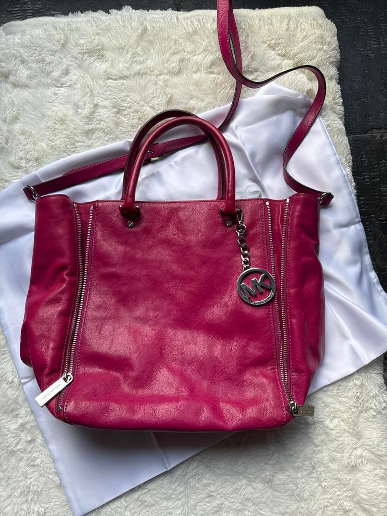 Michael Kors tas, Ophalen of Verzenden, Gebruikt, Roze, Handtas