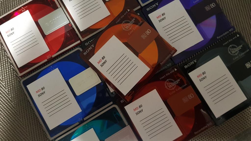 10 stuks Sony MD 80 MiniDisc Color Collection, Verzenden