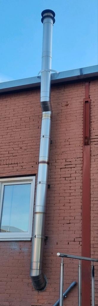 Schoorsteen pijp 5m + bochten, diam150, Doe-het-zelf en Verbouw, Steigers, Ophalen, Rolsteiger of Kamersteiger, Minder dan 2 meter