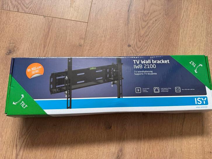 Isy TV Muurbeugel IWB 2100 - Kantelbaar 32-65 inch, Audio, Tv en Foto, Televisiebeugels, Nieuw, Ophalen of Verzenden