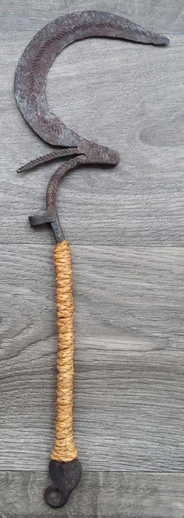 1930-1950 Centraal Afrika Werpmes Mes Werpmes Sikkelmes Dolk, Antiek en Kunst, Kunst | Niet-Westerse kunst, Ophalen of Verzenden