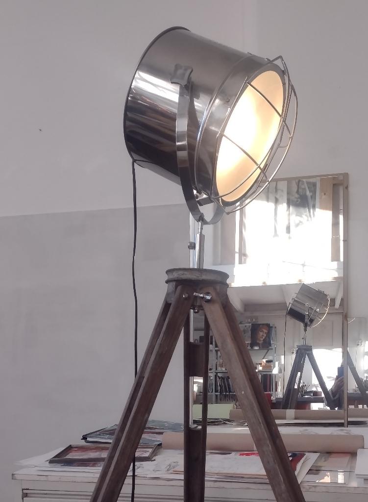 Decoratieve Studio Lamp, Ophalen, Gebruikt, Hout, 150 tot 200 cm