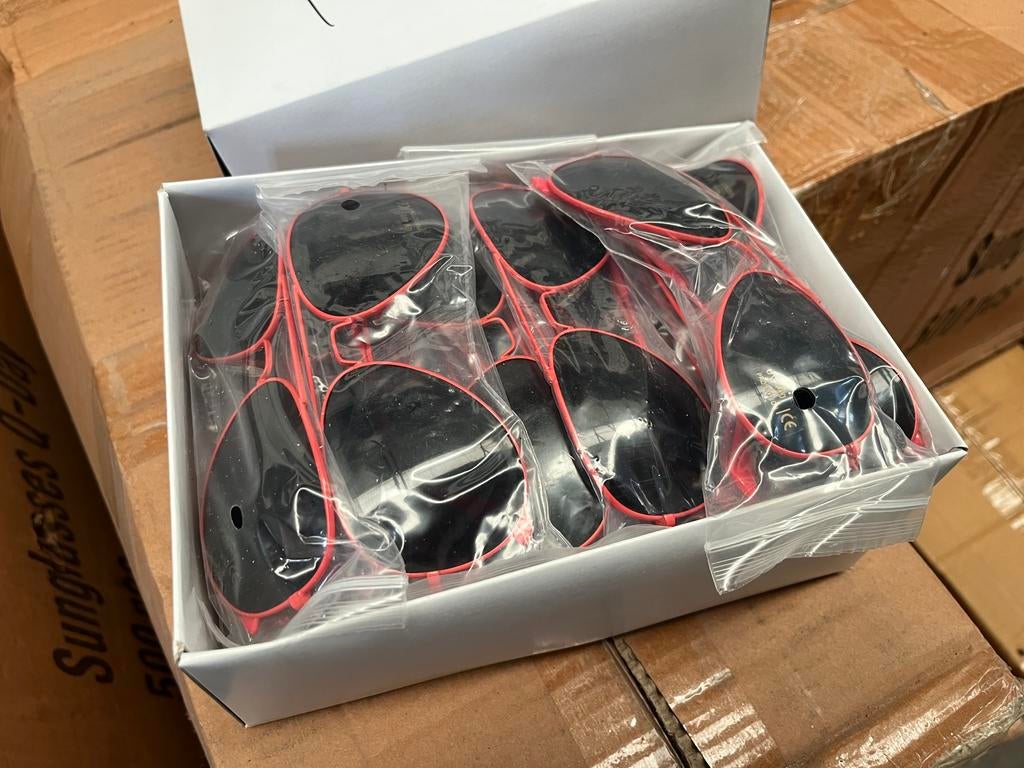 Oranje Zonnebrillen Partij (3 Modellen) Direct Leverbaar, Overige merken, Zonnebril, Nieuw, Oranje