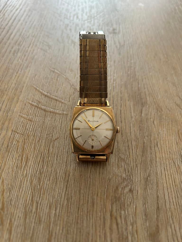 Bulova M9 herenhorloge 10k RGP Bezel - 26mm, Overige merken, Gebruikt, Polshorloge, Overige materialen