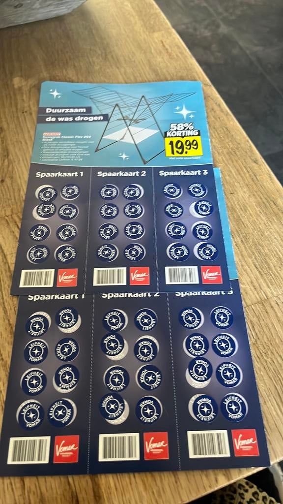 Vomar zegels Leifheit, Ophalen of Verzenden, Winkel, Super of Benzinepomp, Zegels, Bonnen of Punten