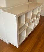 Ikea opbergmeubel wit laminaat op RVS poten, Ophalen, Met plank(en), Kunststof, Gebruikt