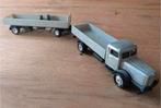 Truck plus aanhanger schaal 1:87, Hobby en Vrije tijd, Modelauto's | 1:87, Ophalen of Verzenden, Gebruikt, Bus of Vrachtwagen