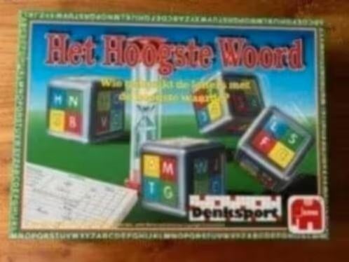 Het hoogste woord . Merk jumbo, Hobby en Vrije tijd, Gezelschapsspellen | Bordspellen, Ophalen of Verzenden, Zo goed als nieuw